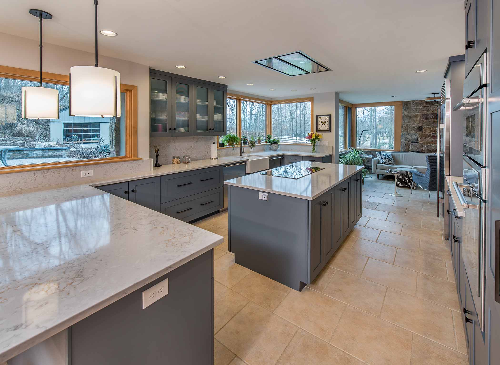 remodeled kitchen natural light orefield