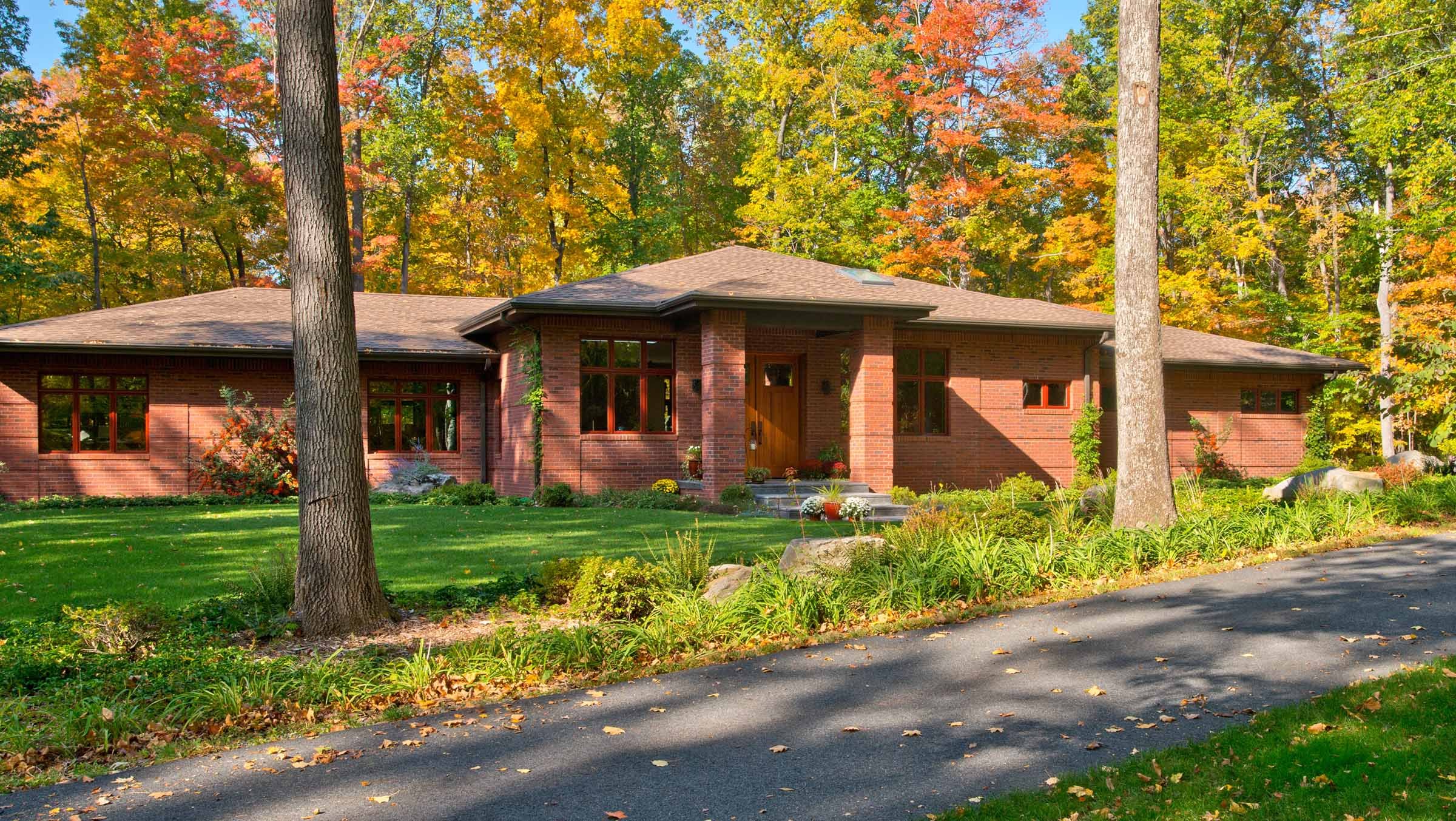 custom built home exterior